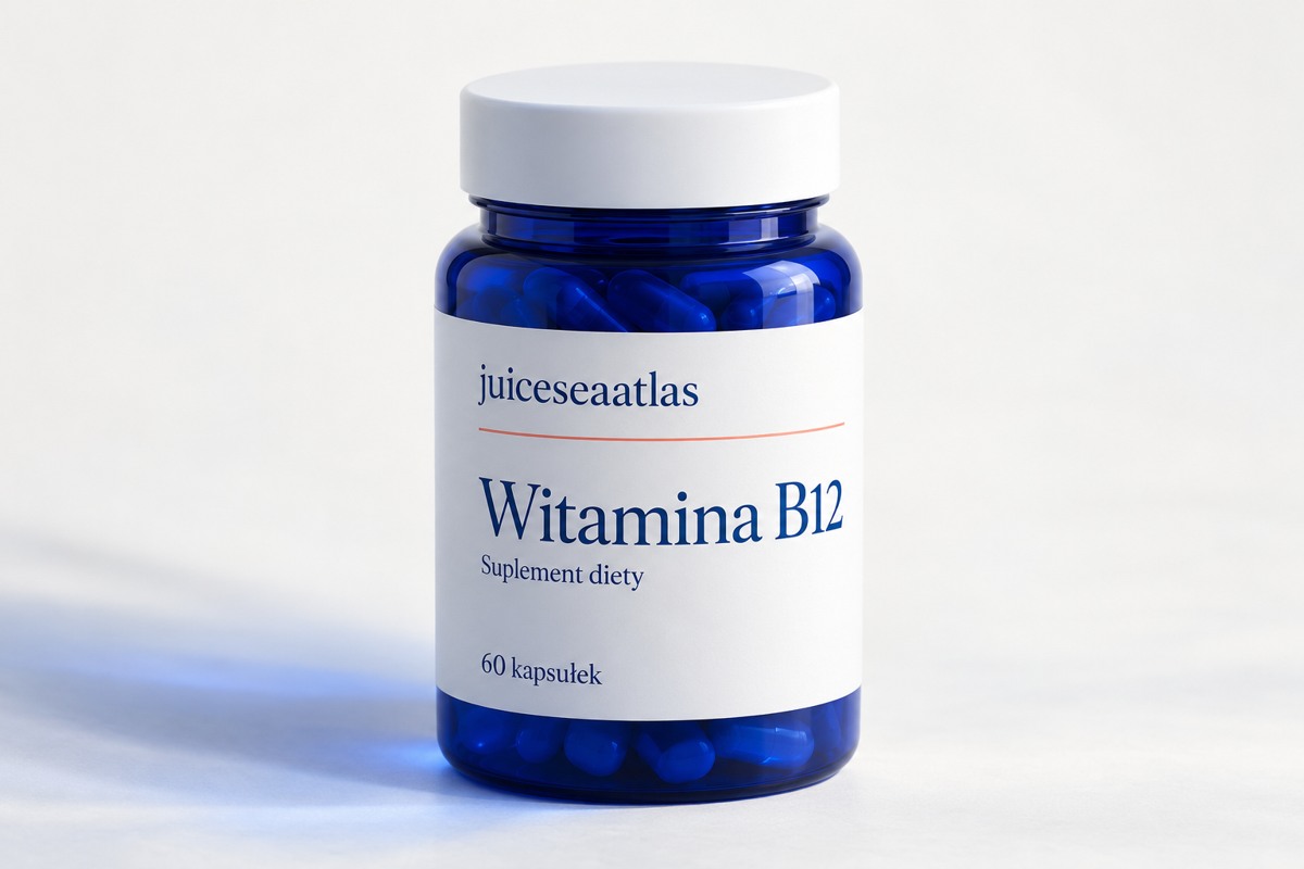 Witamina B12, słoiczek zawierający 60 kapsułek
