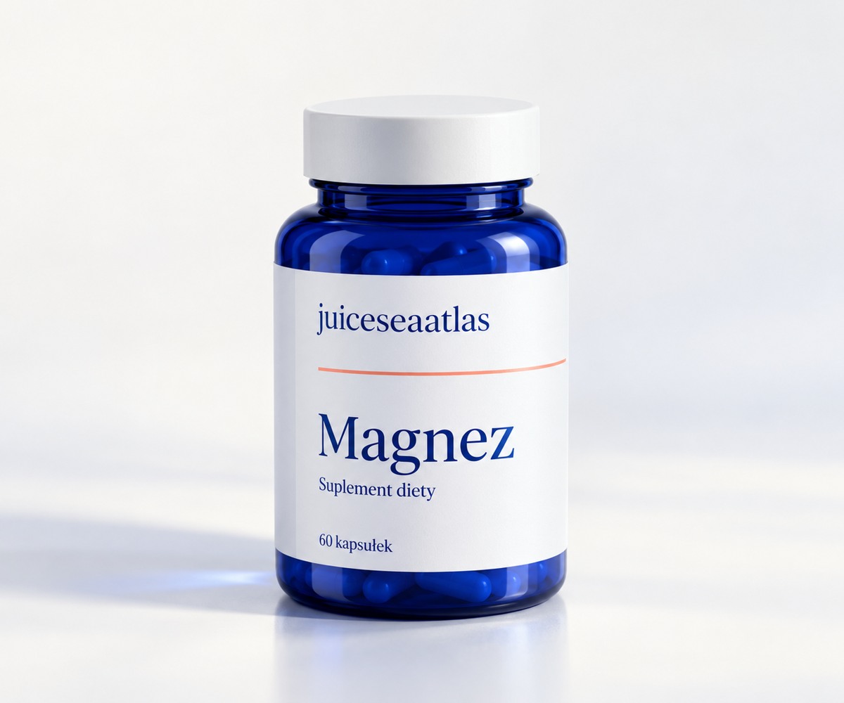 Magnez, słoiczek zawierający 60 kapsułek